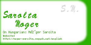 sarolta moger business card